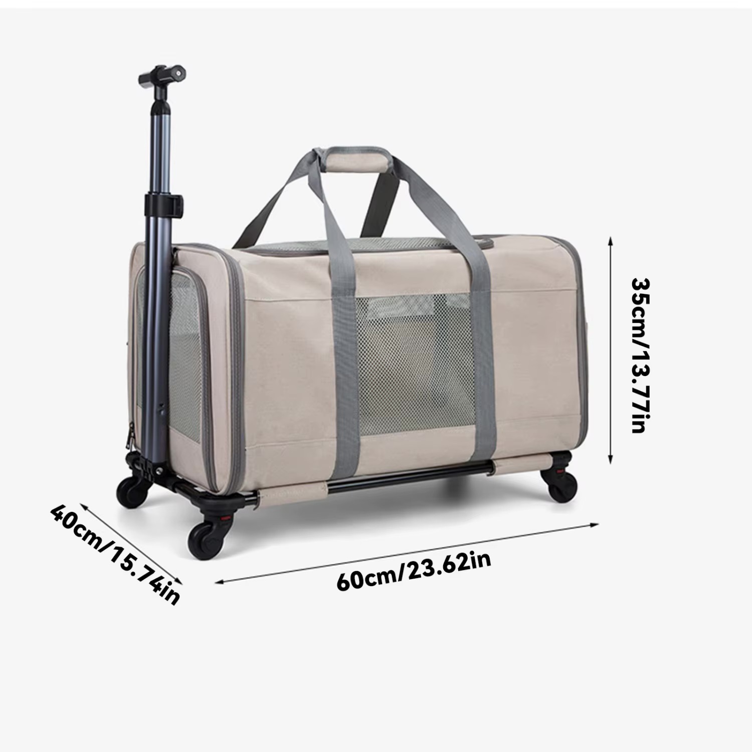 Multi‑Functional Pet Trolley Case 4 míry